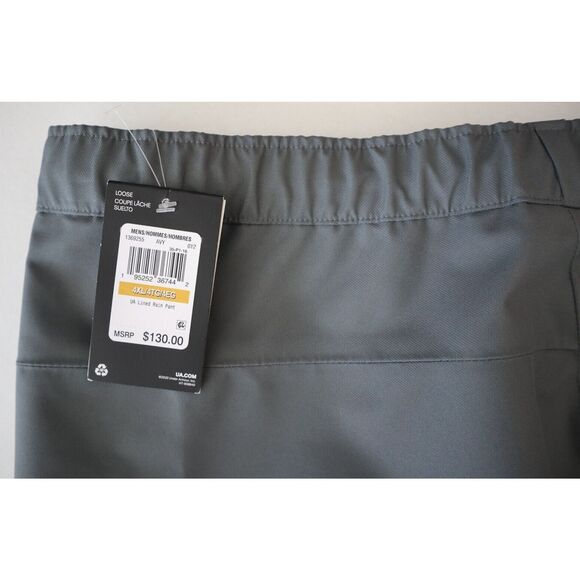 Under Armour 1369255-012 Men's Sz 4XL Gray UA Stormproof Lined Rain Pants - Picture 5 of 16